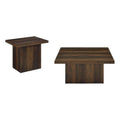 Dark Pine 2-Piece Square Coffee Table Set J56310
