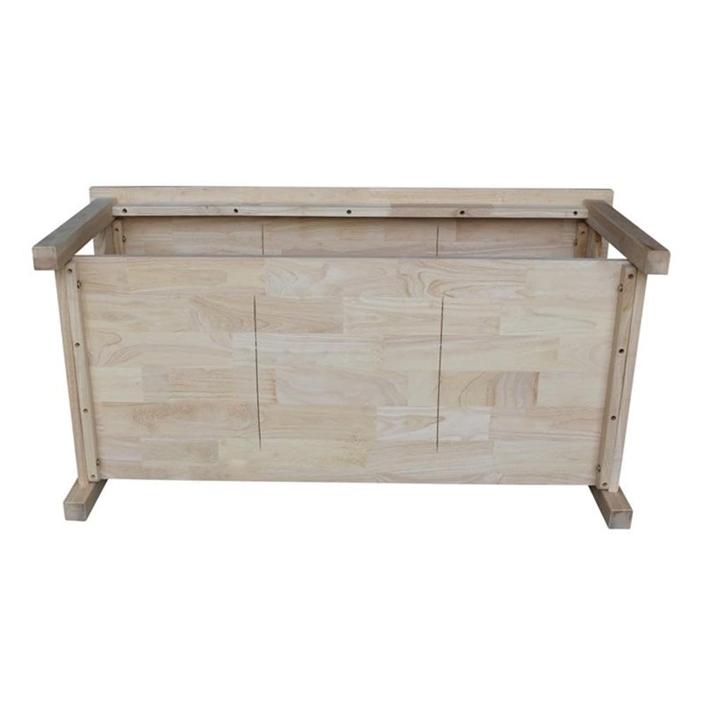 Unfinished Solid Wood Coffee Table J16244
