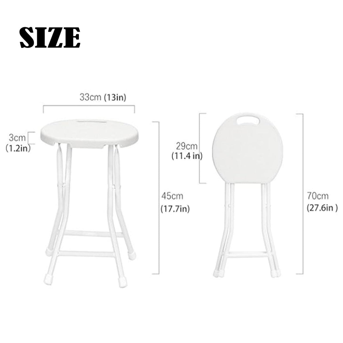 18 Inch Lightweight Folding Bar Stool with Handle G92142