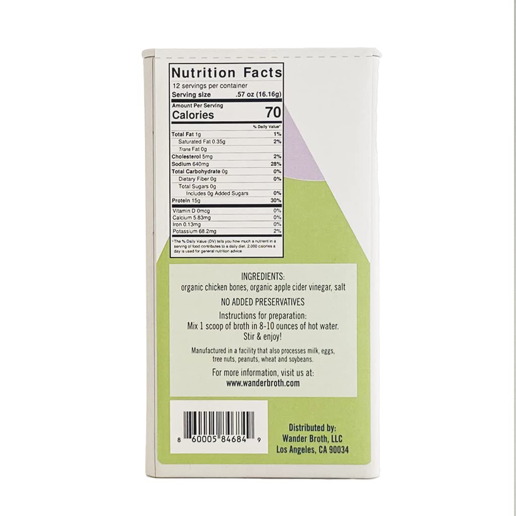 Organic Chicken Bone Broth 12 Serving L6795