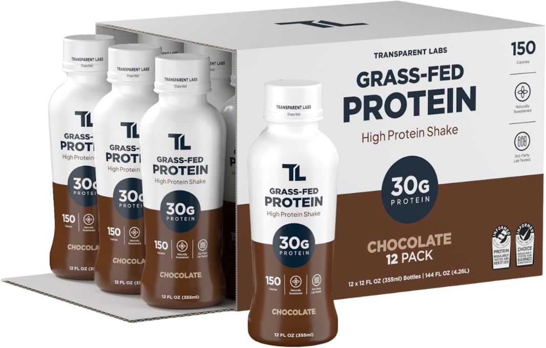 Grass-Fed Protein Shake Chocolate 12 Pack B8313