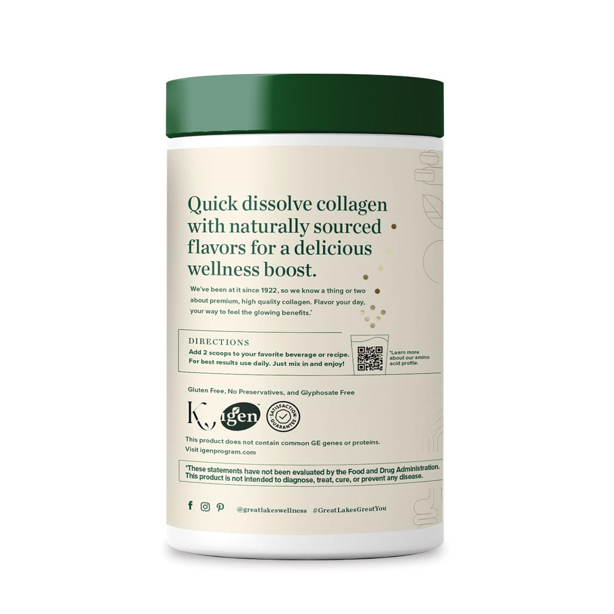 Collagen Peptides Powder, Chocolate, 10 oz K93313
