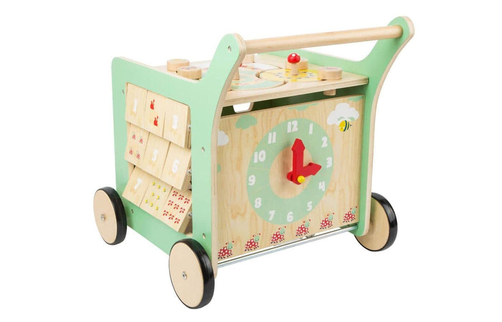 Pastel Wooden Baby Walker and Playcenter V963