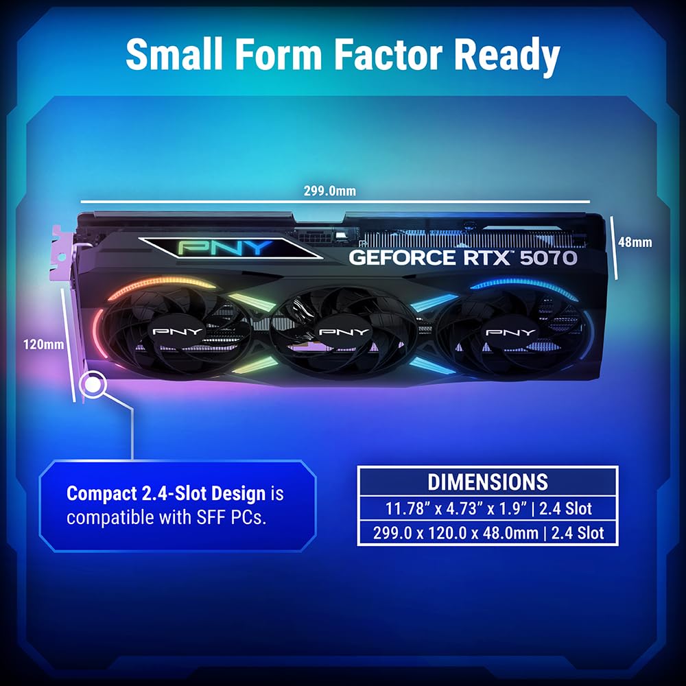 NVIDIA GeForce RTX 5070 Triple-Fan Graphics Card P993