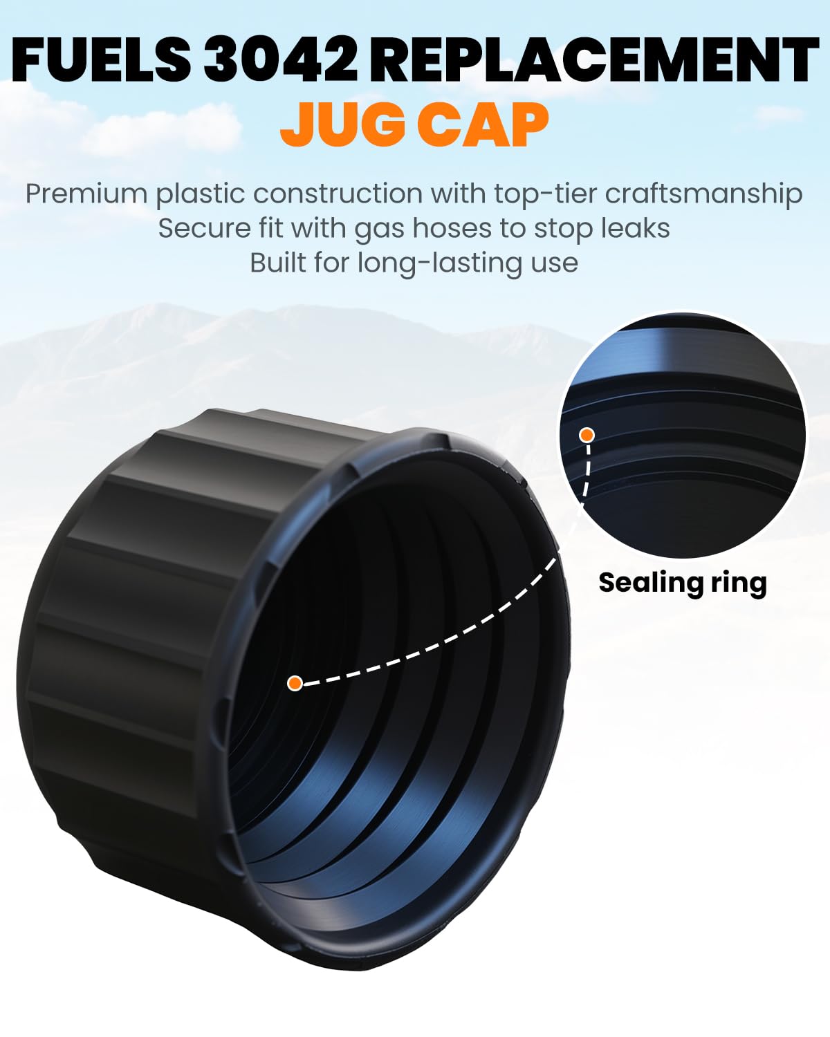 2 Pack Replacement Fuel Jug Cap A58942