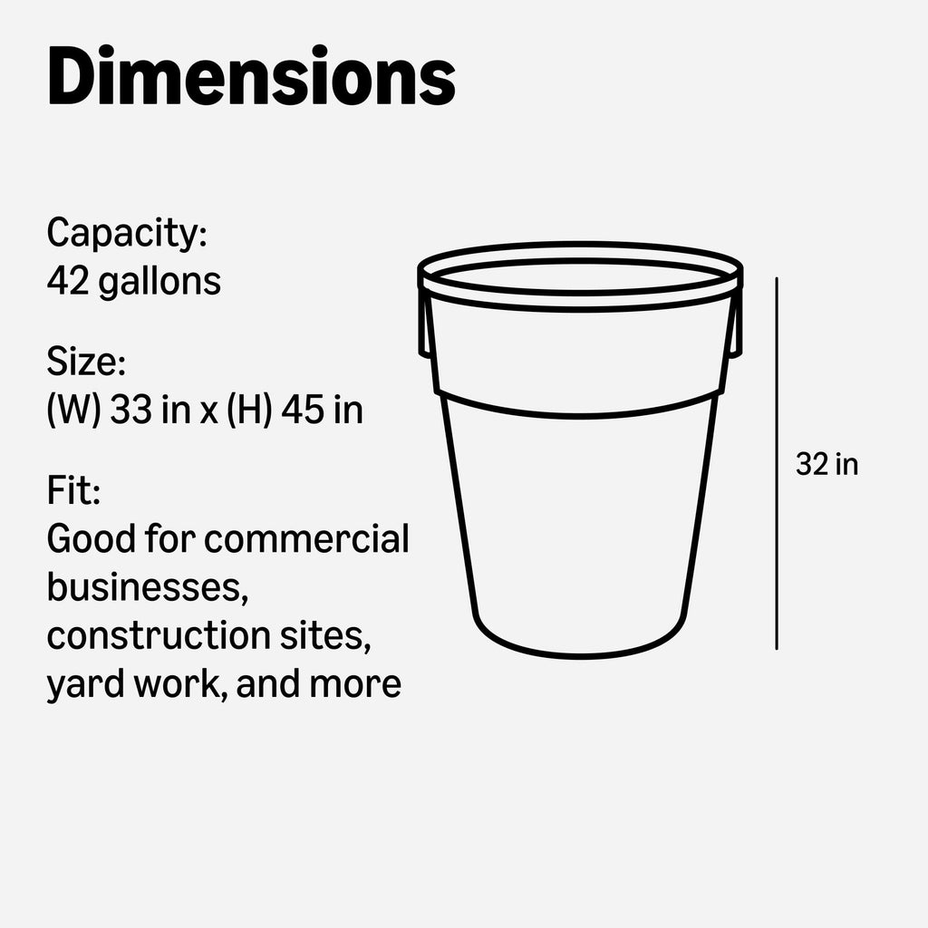 42 Gallon 50 Count 3 Mil Contractor Bag X851602