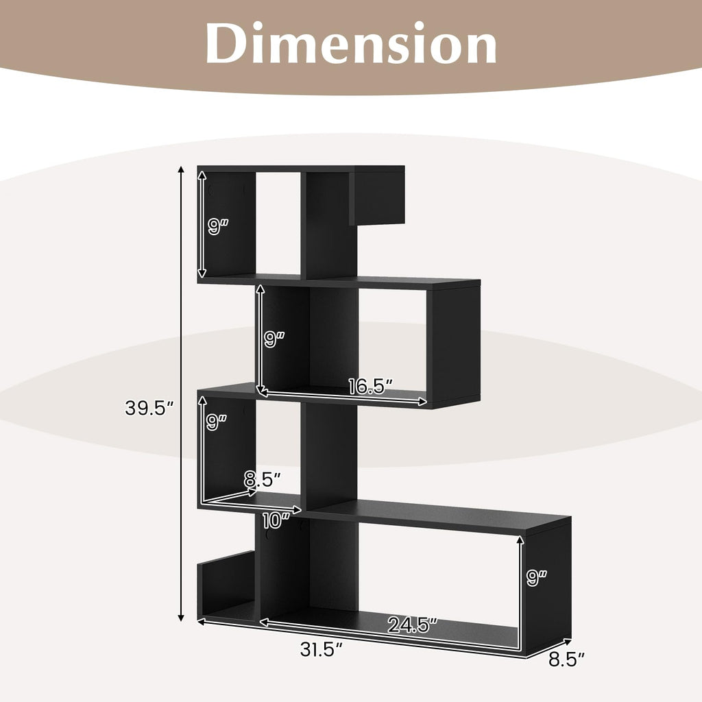 5-Tier Geometric Bookshelf I567