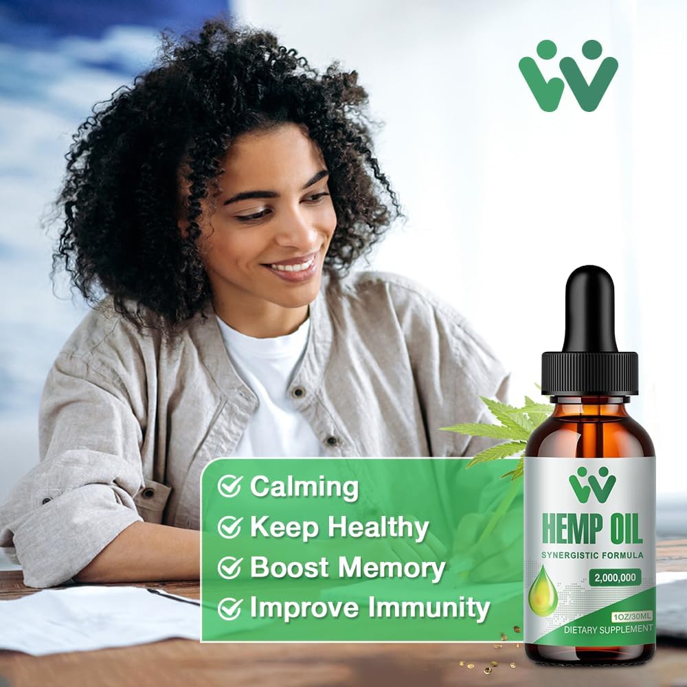 Hemp Oil Drops 3 Pack Vegan Non-GMO Y796