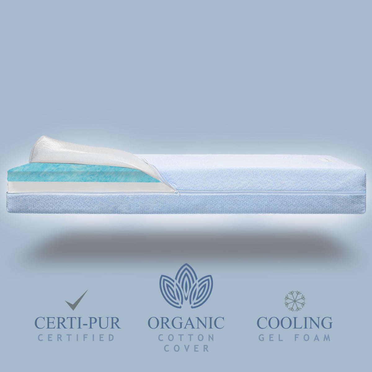Organic Cotton Dual-Sided Crib Mattress J4569