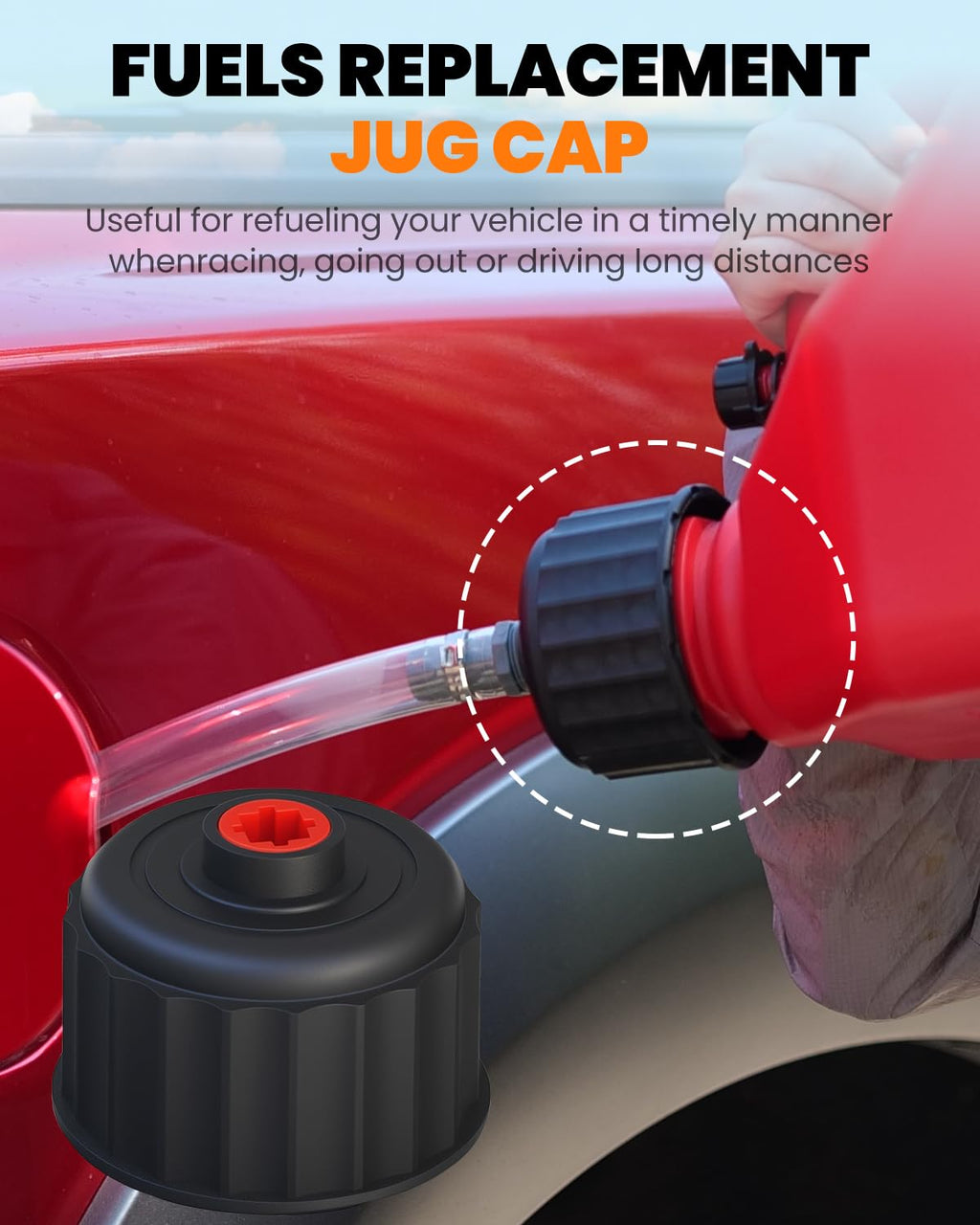2 Pack Replacement Fuel Jug Cap A58942