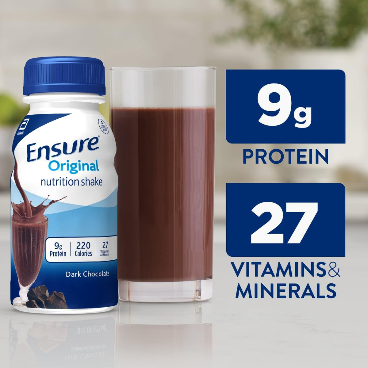 Dark Chocolate Nutrition Shake 9g Protein 24 Pack Z9149
