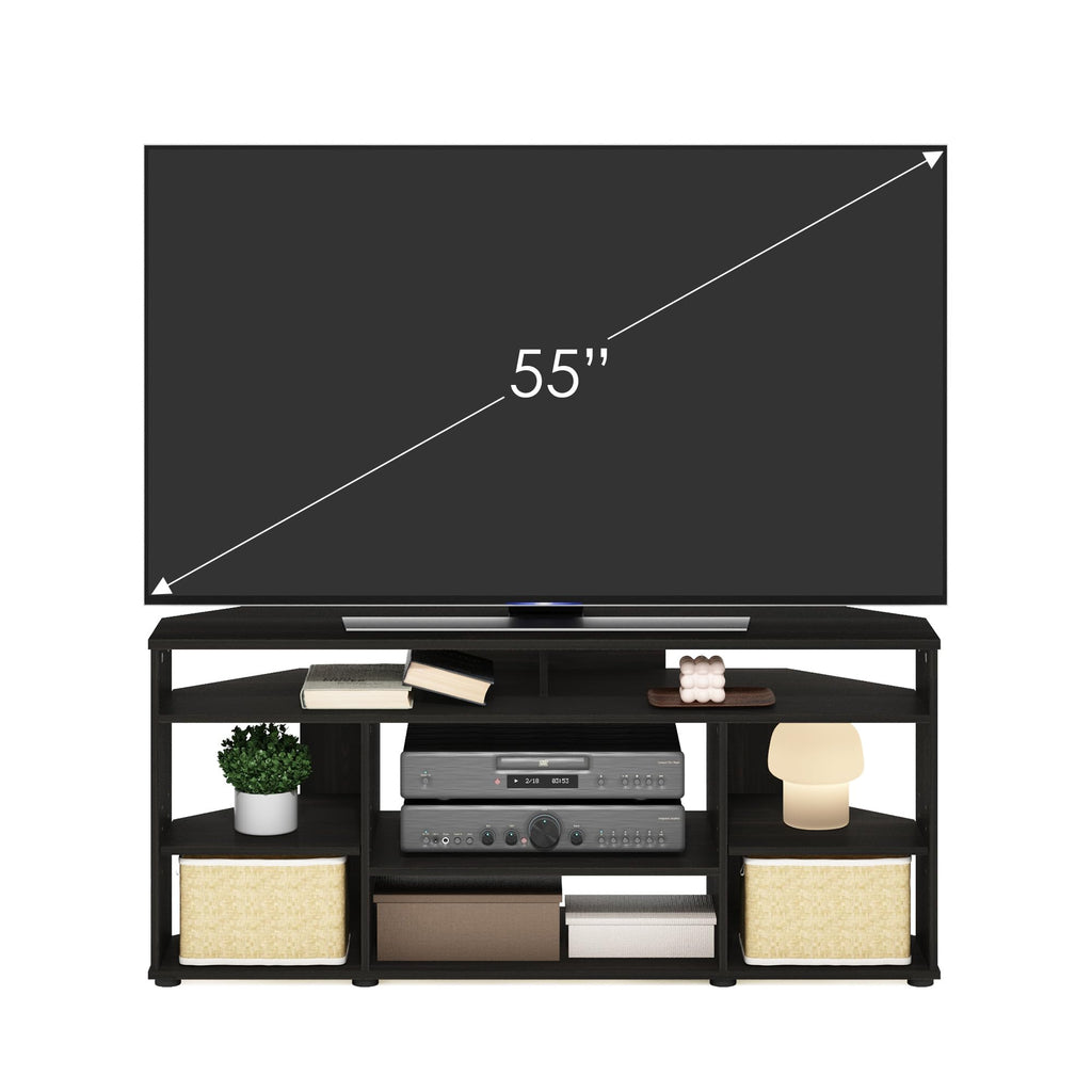4-Tier Corner TV Stand with Storage Shelf J650157