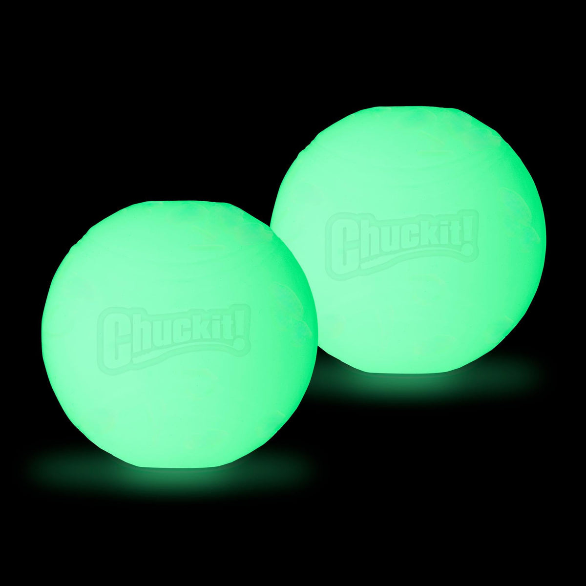 Max Glow Bouncy Ball for Dogs, Medium, 2.5in, 2 Pack I596893