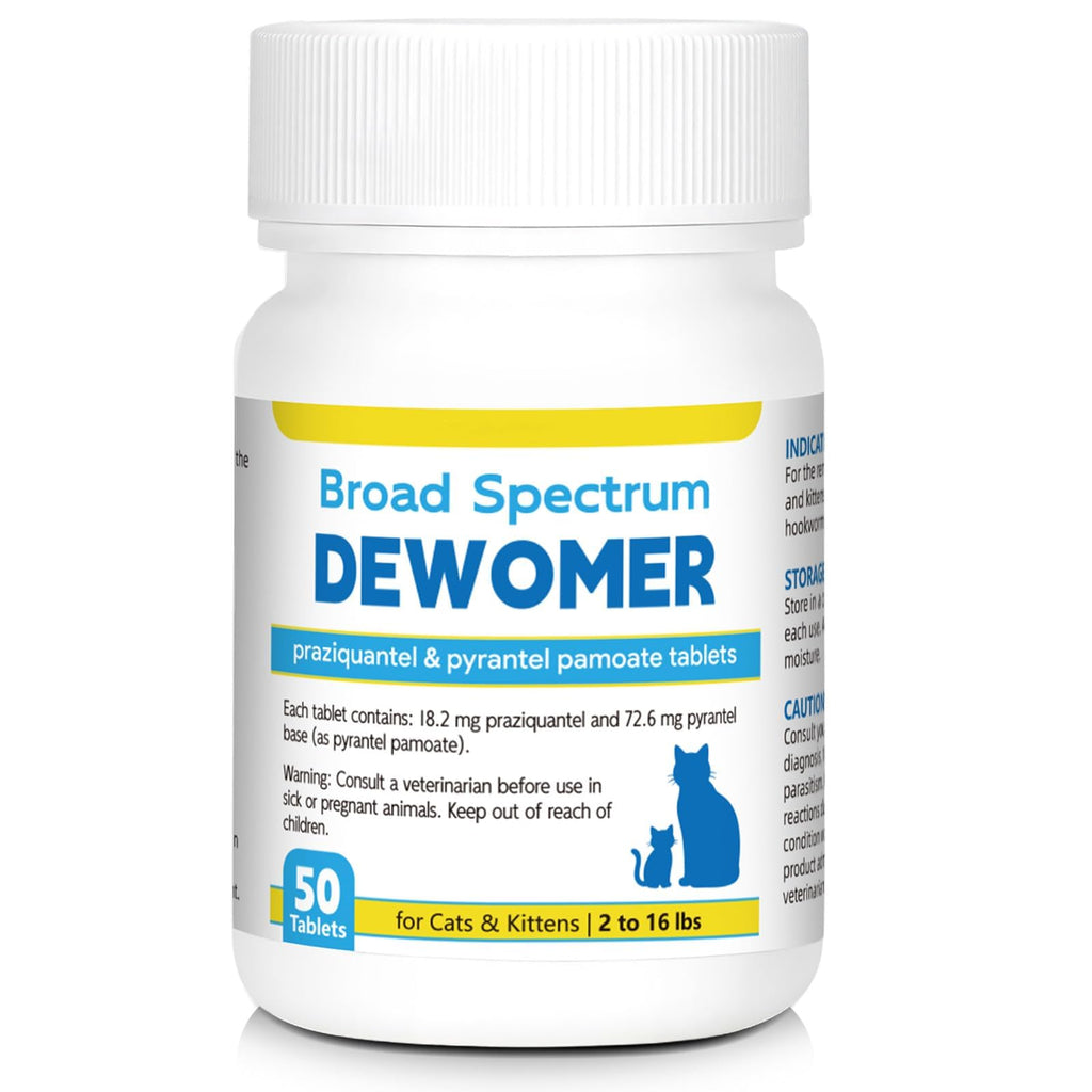 Cat and Kitten Dewormer 50 Tablets Q11625
