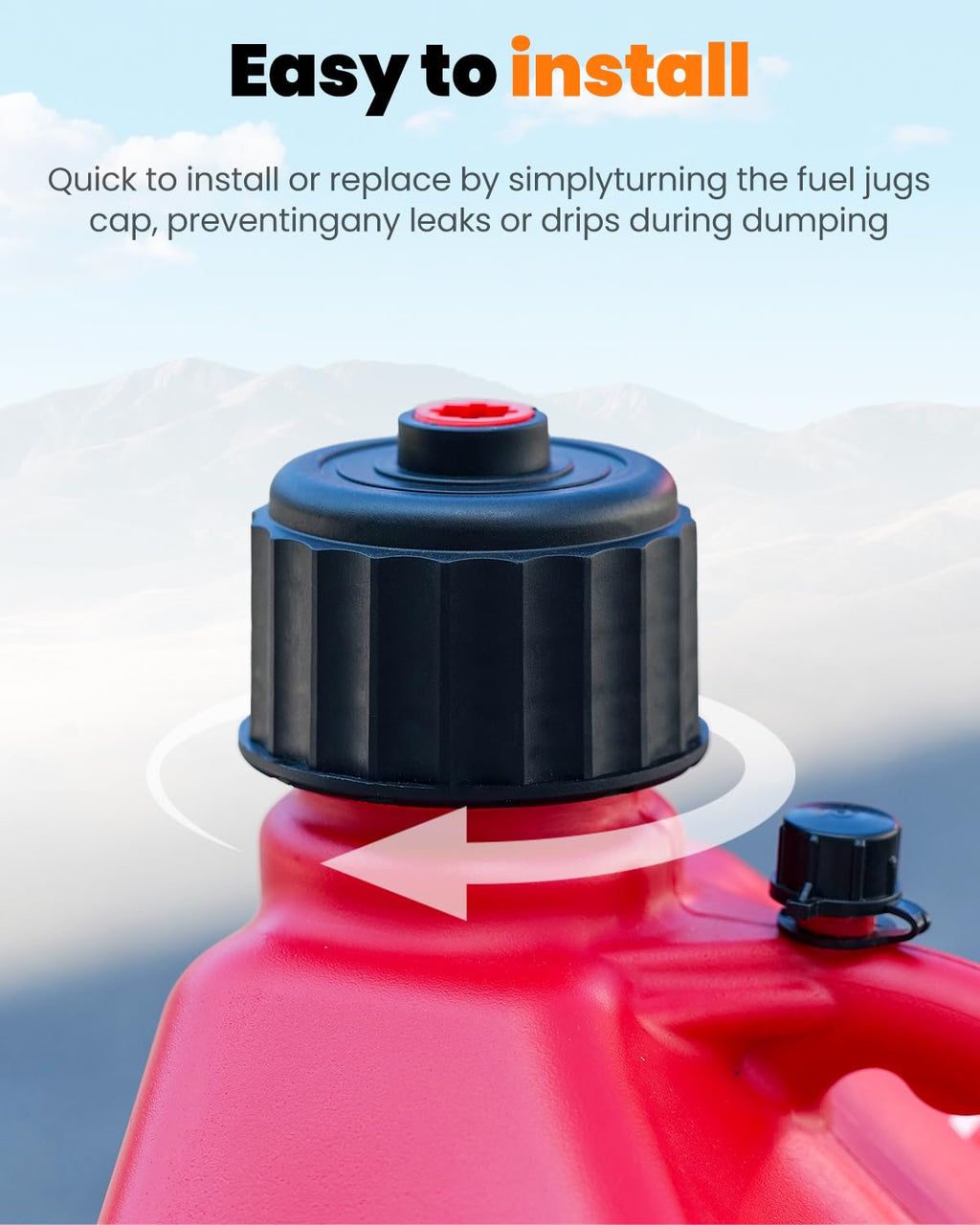 2 Pack Replacement Fuel Jug Cap A58942