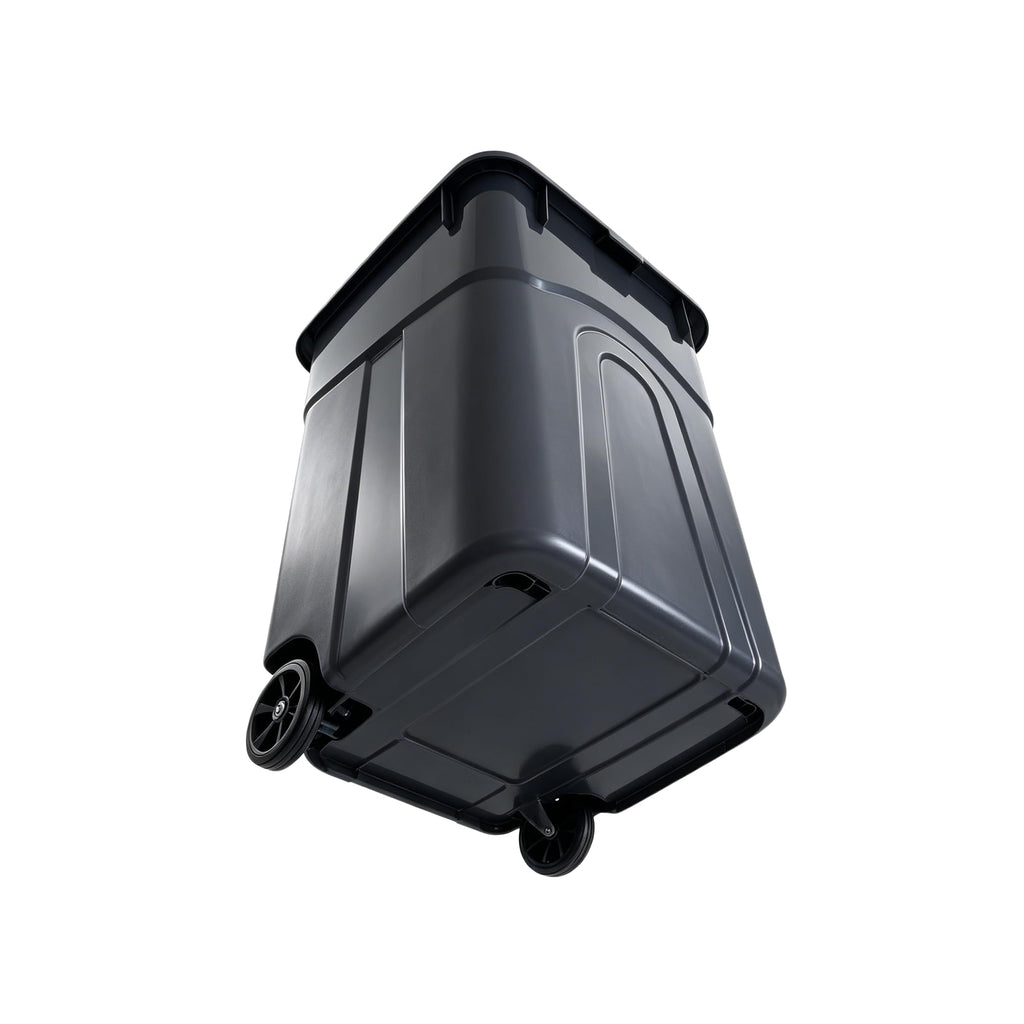 32 Gallon Wheeled Plastic Trash Can with Lid Q414