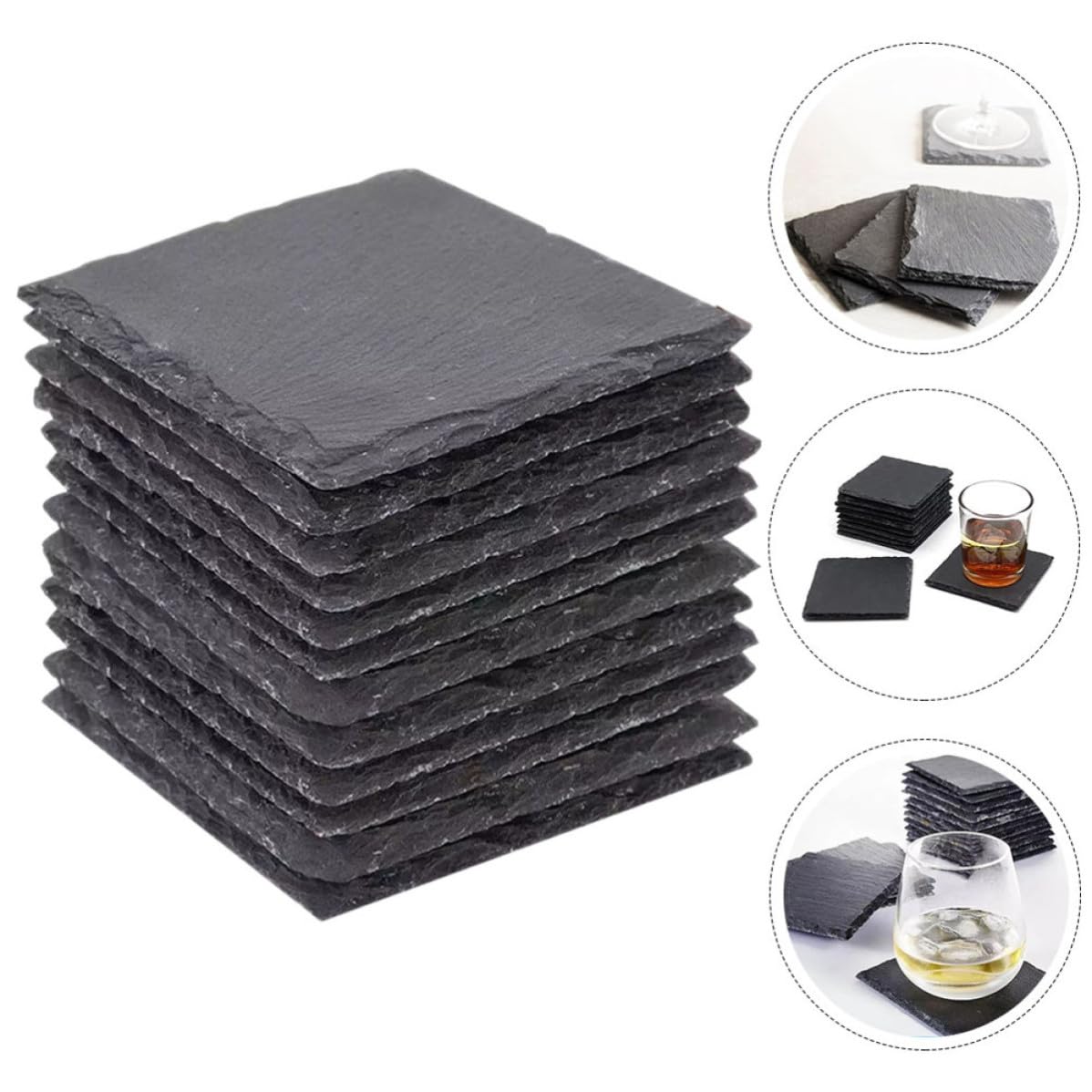 Black Coasters Bulk F286
