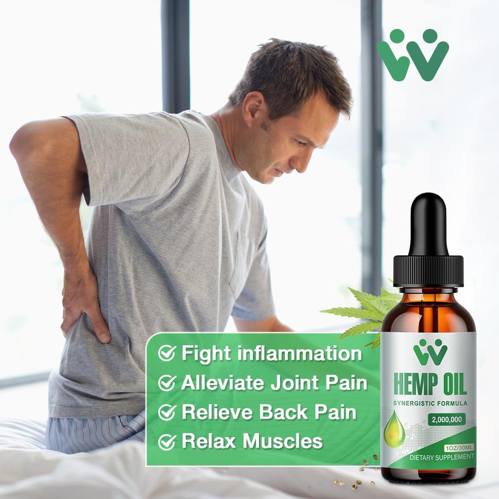 Hemp Oil Drops 3 Pack Vegan Non-GMO Y796
