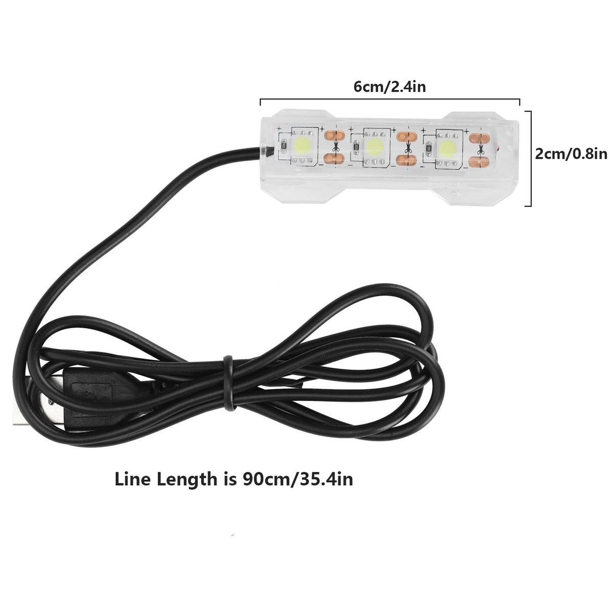 5V 0.6W USB Mini LED Aquarium Plant Light D5546