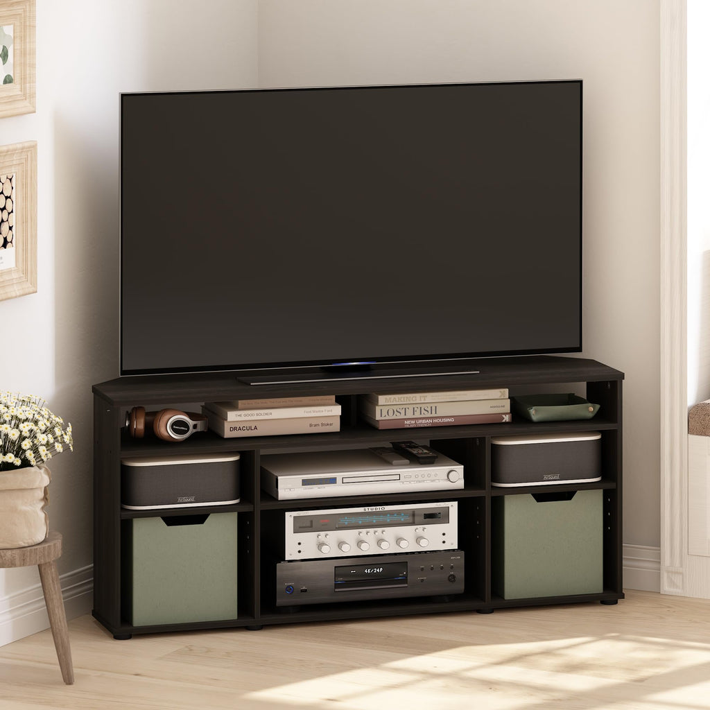 4-Tier Corner TV Stand with Storage Shelf J650157