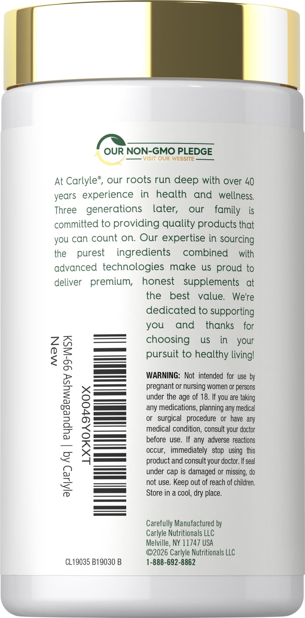 Ashwagandha Root Extract 600mg 120 Vegan Caplets K4125