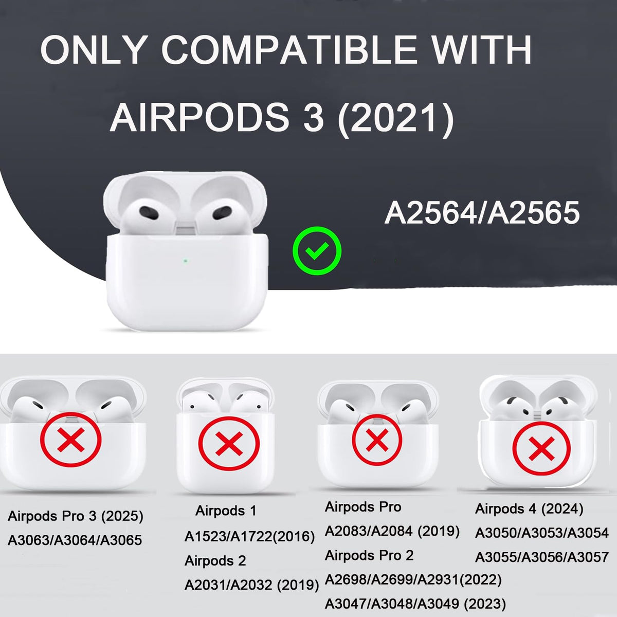 Leopard Cheetah Print AirPods 3rd Generation Case with Keychain N58144