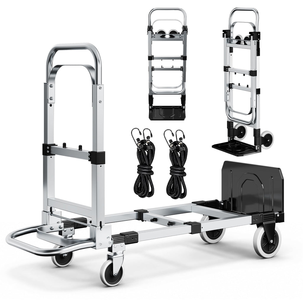 3 in 1 Folding Hand Truck 600lbs Capacity Heavy Duty Q72115