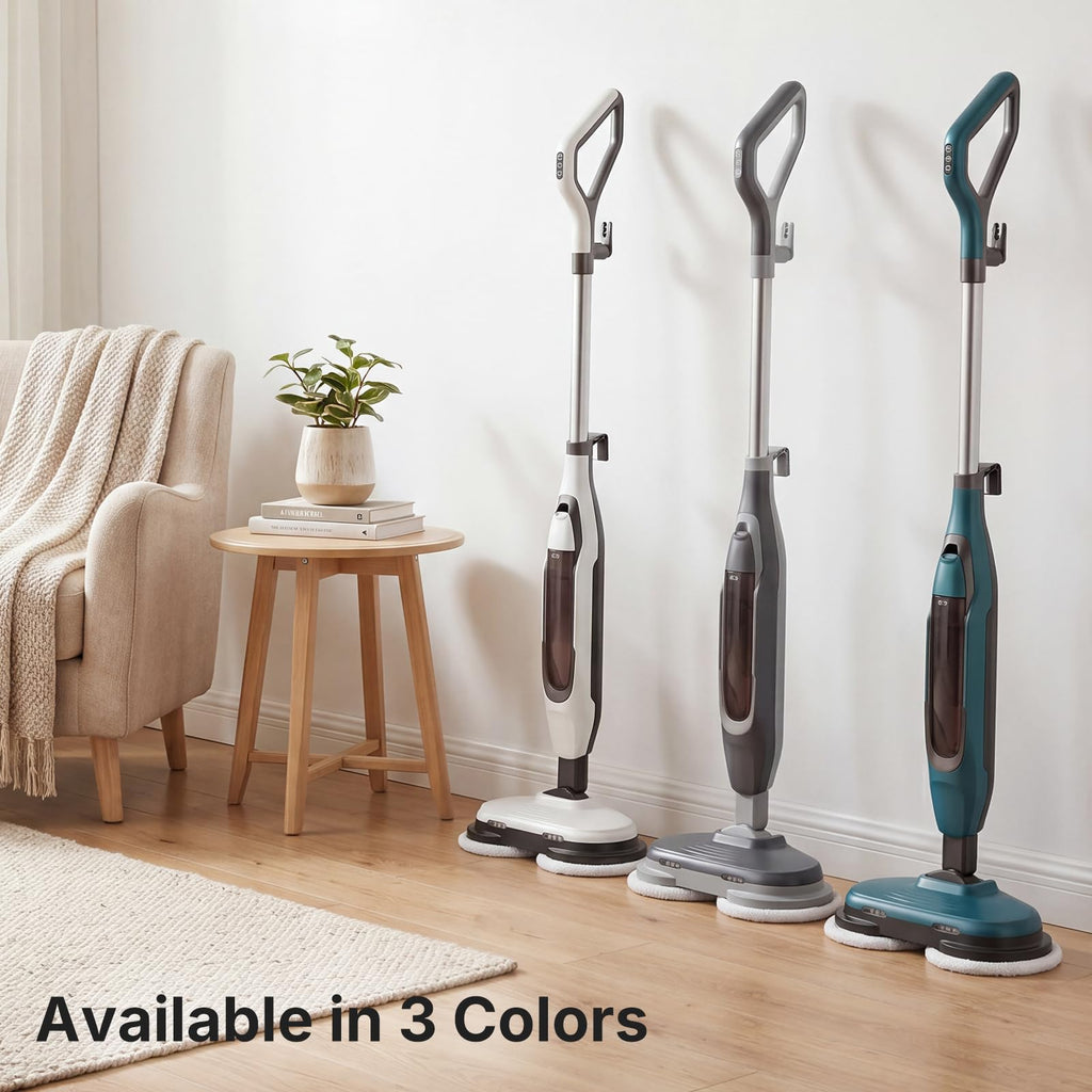 Steam Mop with Rotating Pads, 4 Cleaning Modes D19419