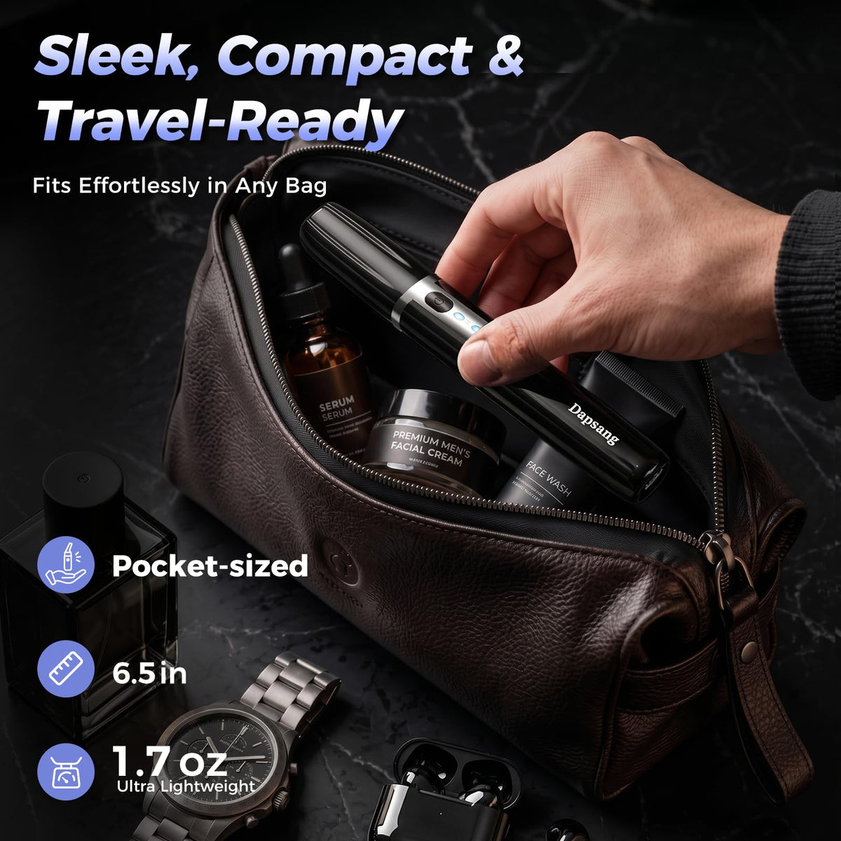 Electric Rechargeable Eyebrow Trimmer with Rinseable Blade J532