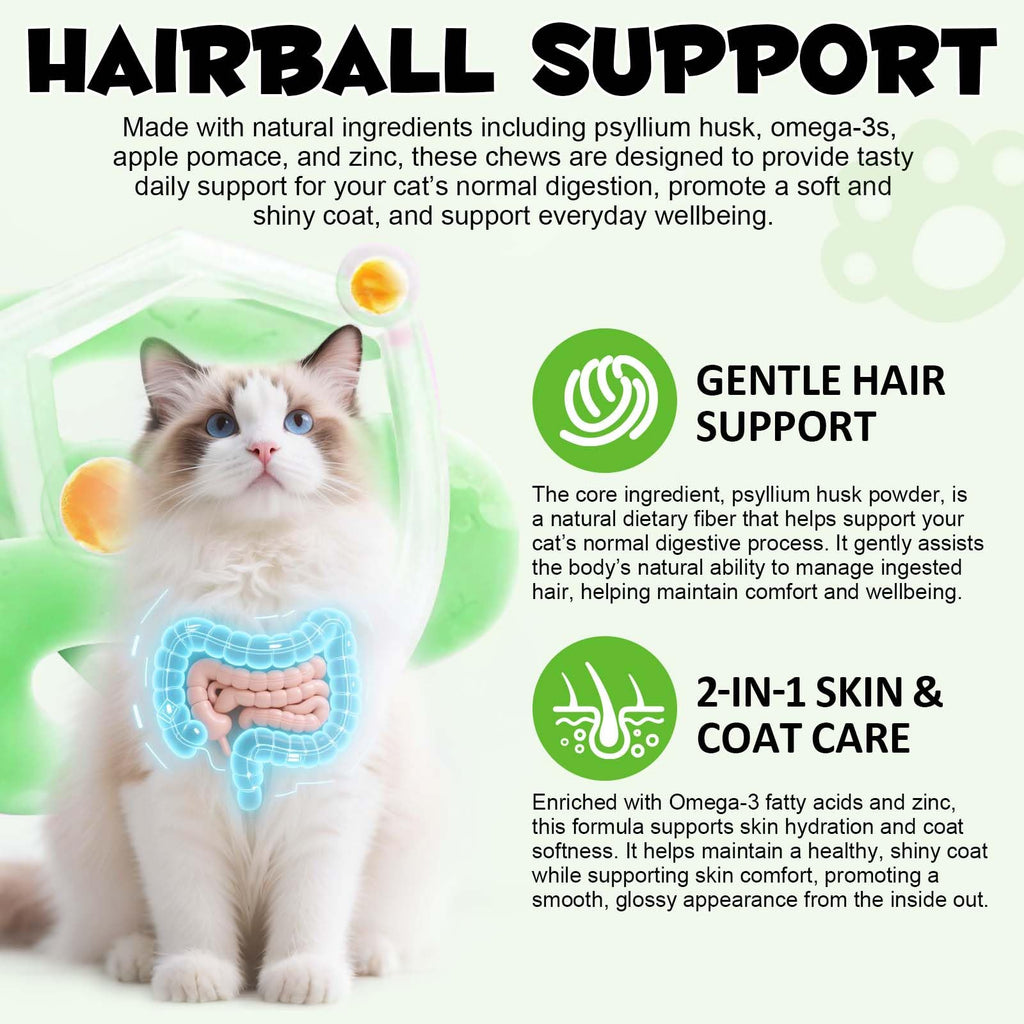 Chicken Flavor Hairball Support Chews Q17927
