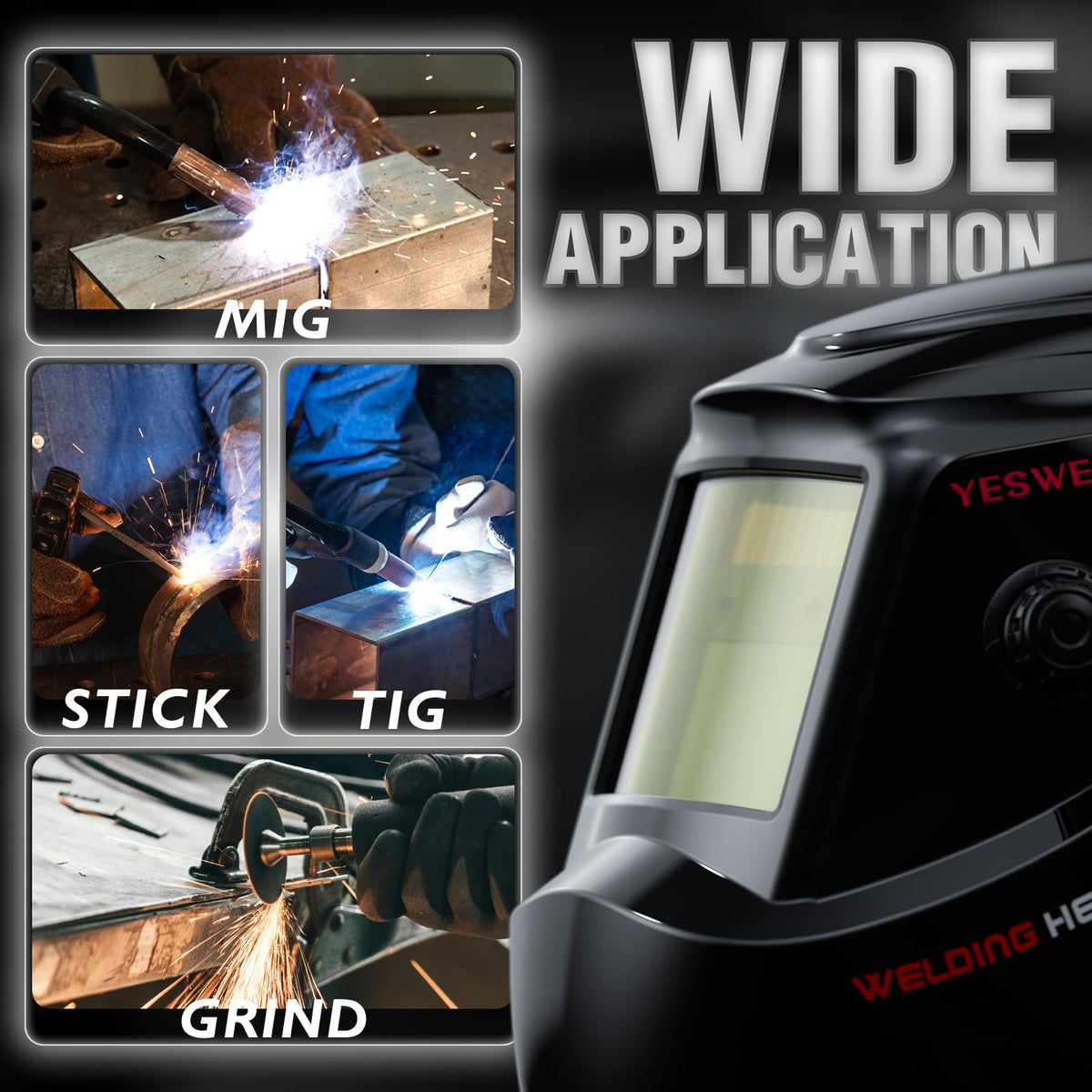 Auto Darkening Welding Helmet True Color G9340