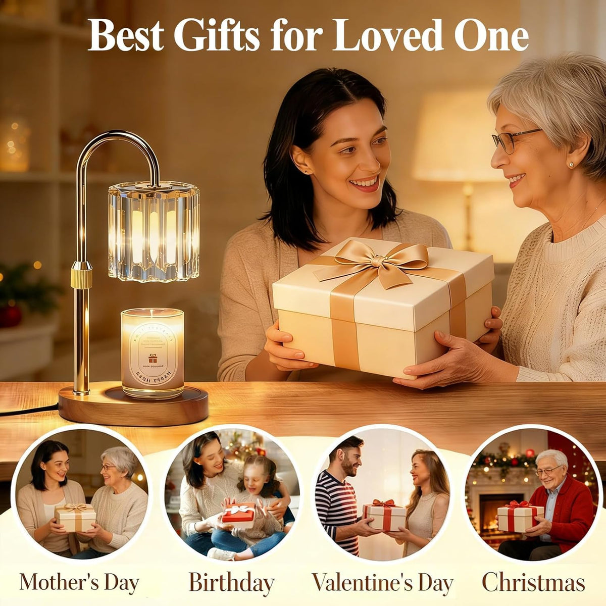 Candle Warmer Lamp with Timer and Dimmer M719
