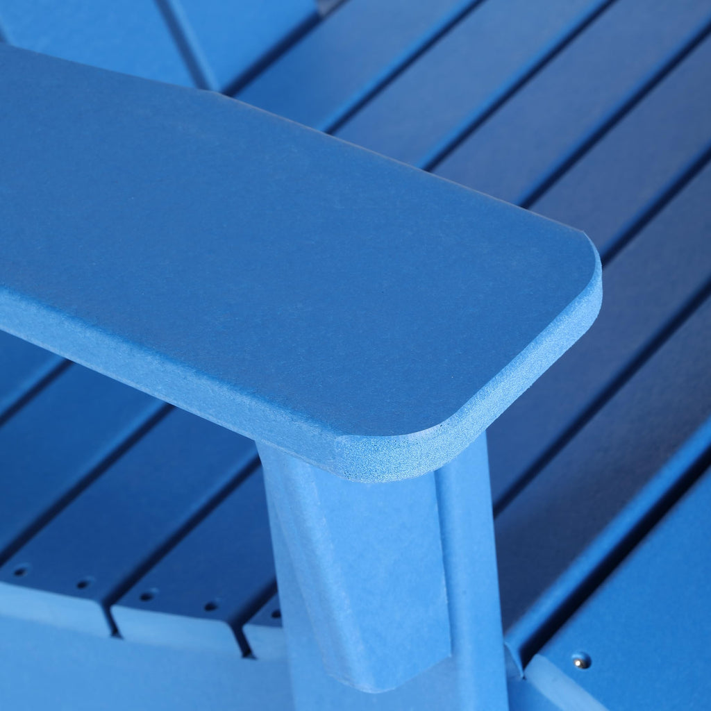 HDPE Outdoor Rocking Adirondack Chair Set of 2, Pacific Blue X900248
