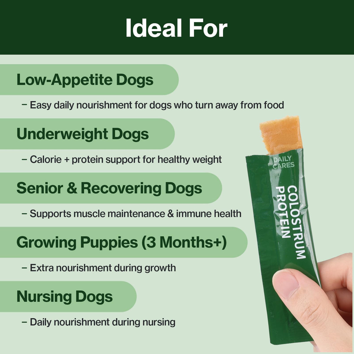 Colostrum Whey Protein Dog Supplement 30 Tubes K30974