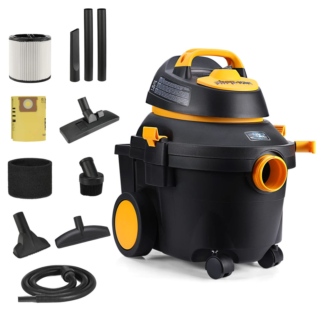 4 Gallon 5.5 Peak HP Wet/Dry Utility Vacuum with Cart L9644