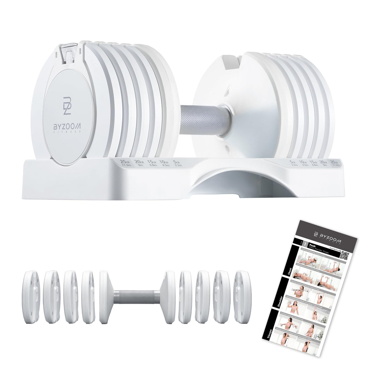 Adjustable Dumbbell 5-in-1 White R22934