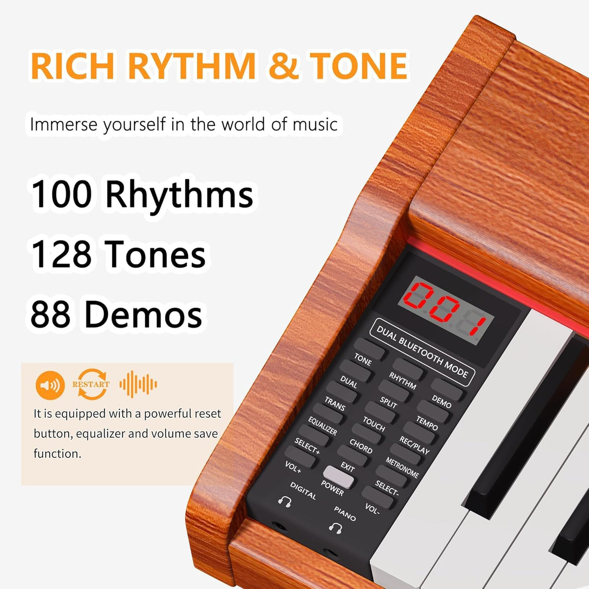 88-Key Fully Weighted Digital Piano I476502
