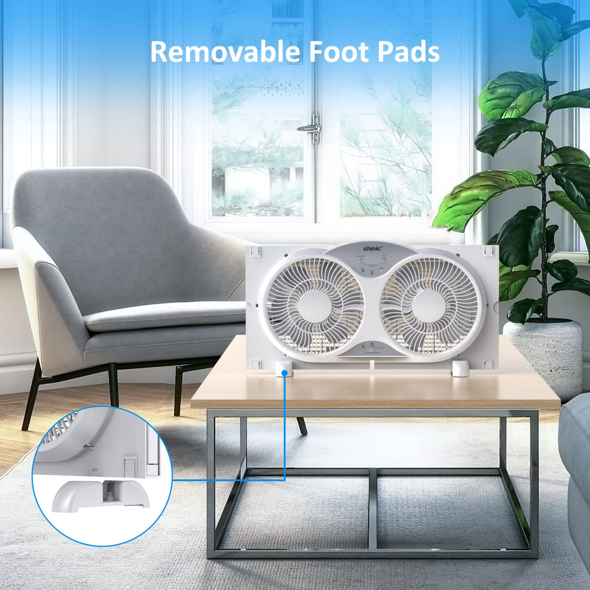 9" Twin Window Fan Reversible Airflow P35783