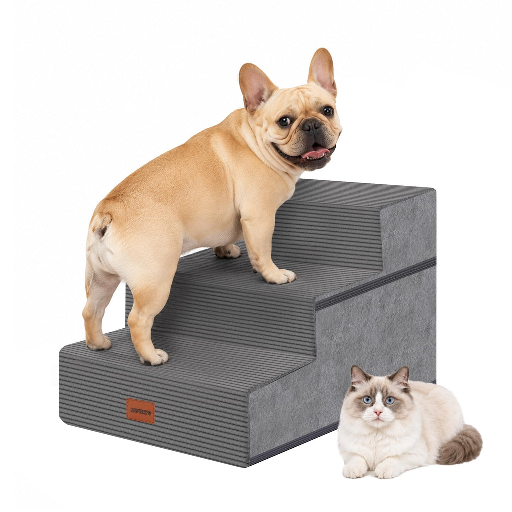 3-Step Non-Slip Dog Stairs with Washable Cover J64841