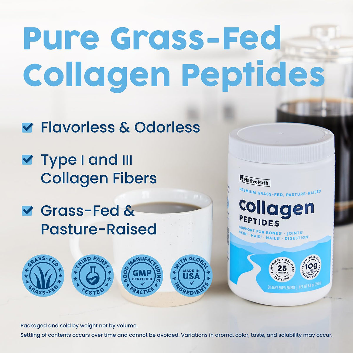 Hydrolyzed Type 1 & 3 Collagen Powder 8.8 oz S866