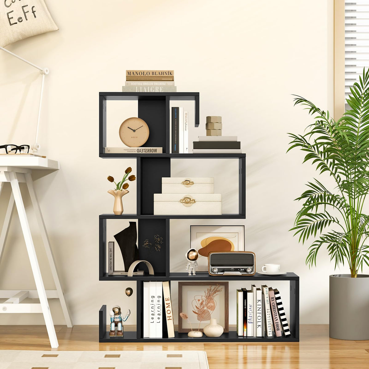 5-Tier Geometric Bookshelf I567