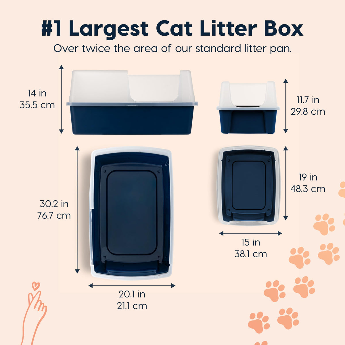 XX-Large Side Entry Cat Litter Box V509