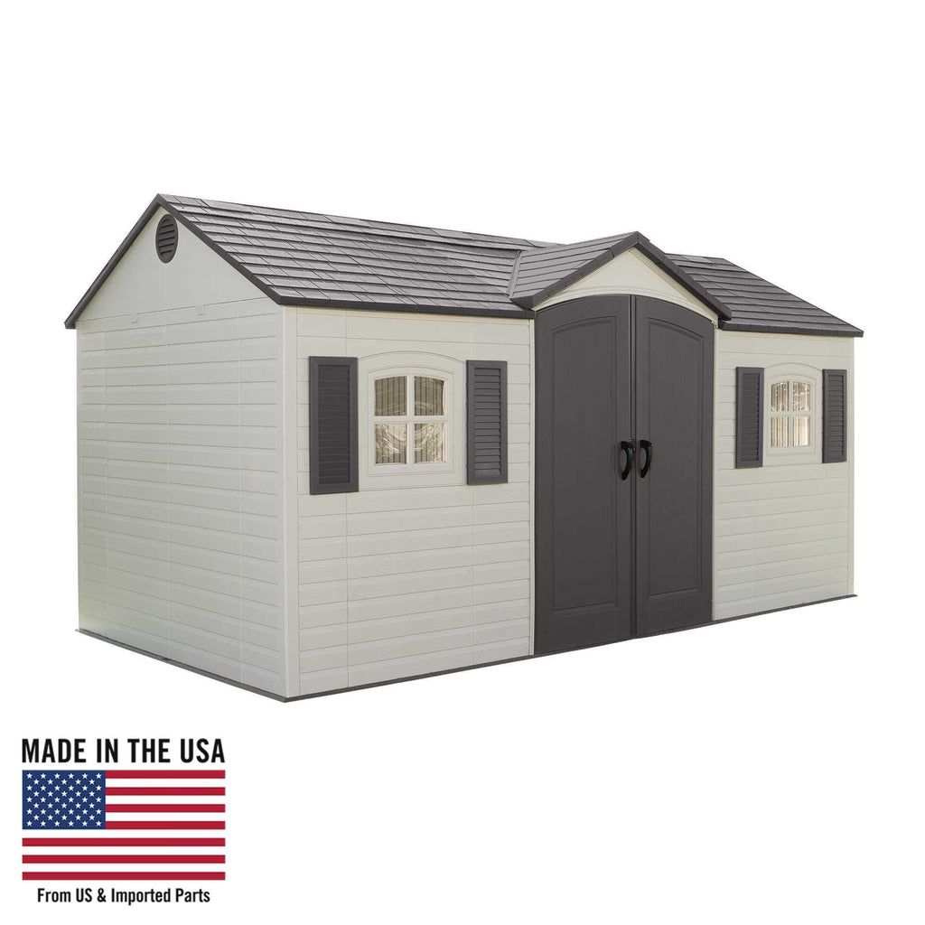 8 x 15 Foot Desert Sand Outdoor Storage Shed M359889