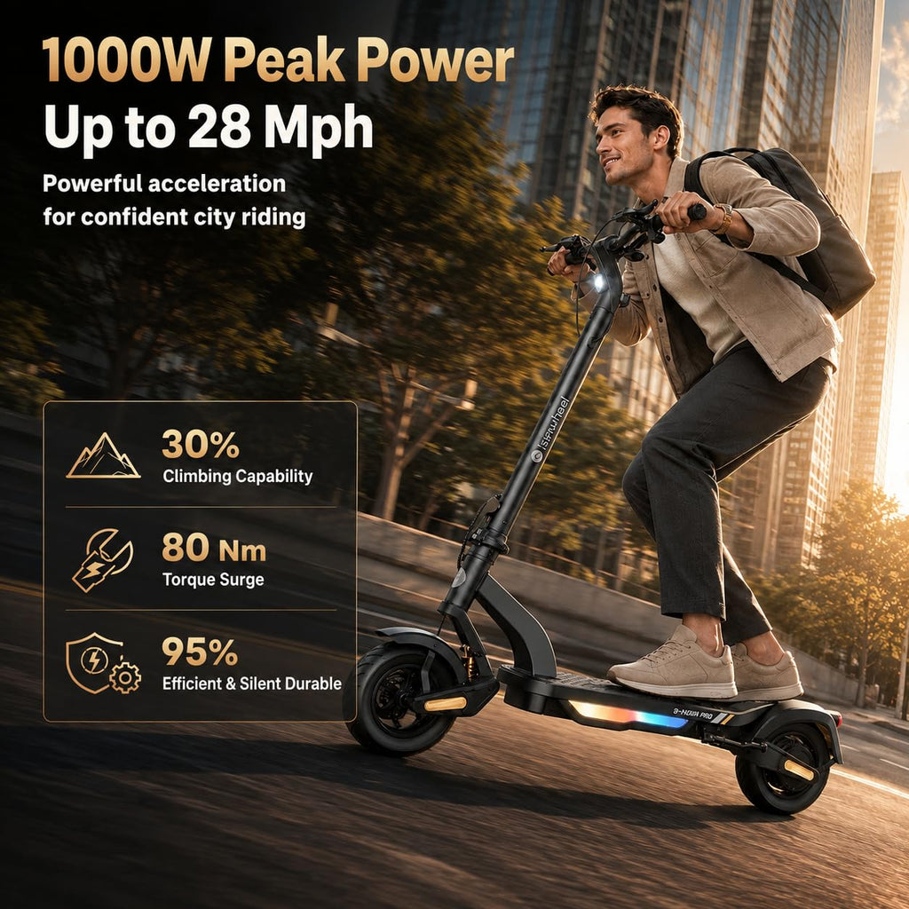 Electric Scooter, 28 MPH, 1000W, 38-Mile Range S220088