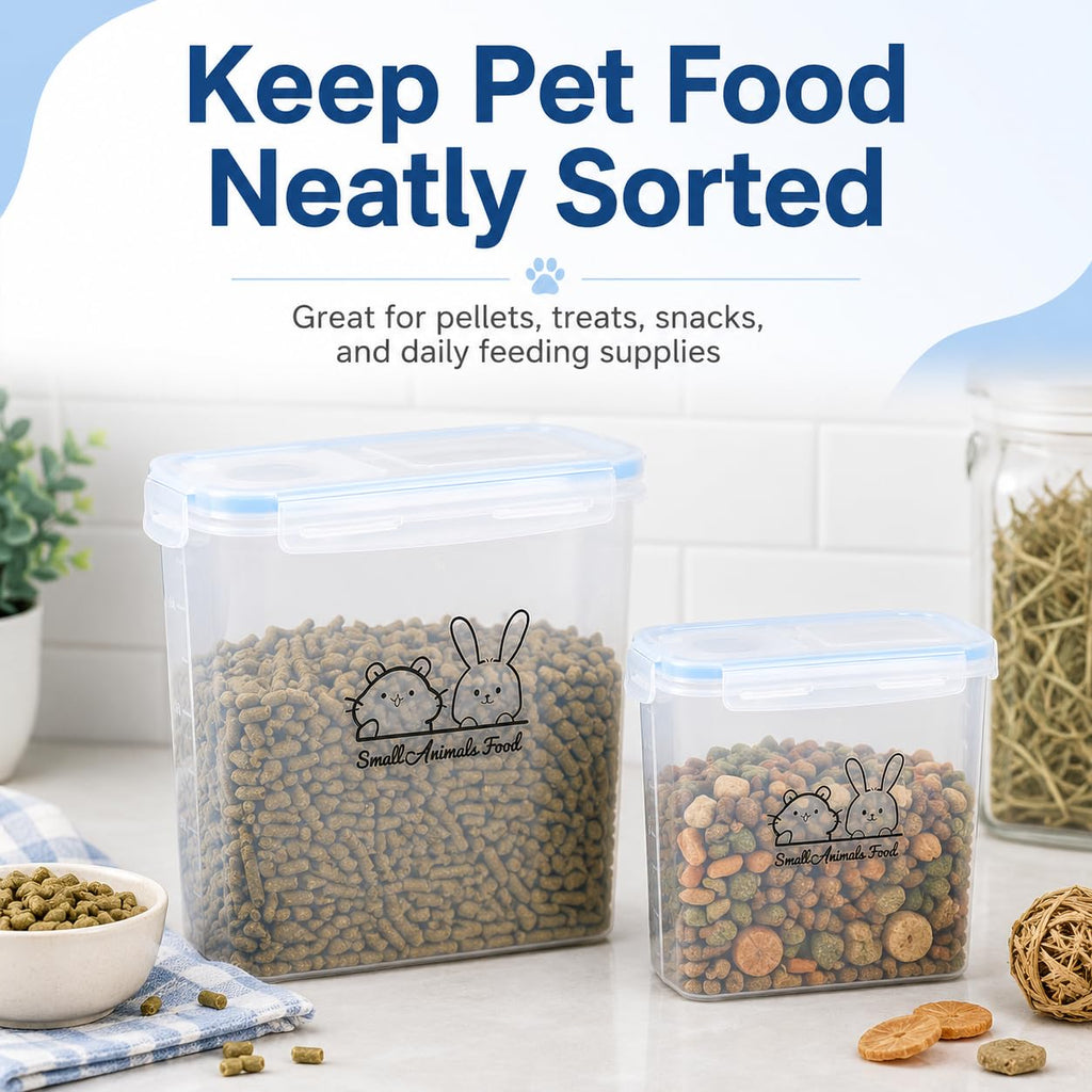Airtight Pet Food Storage Containers with Lids, BPA Free Clear R998218