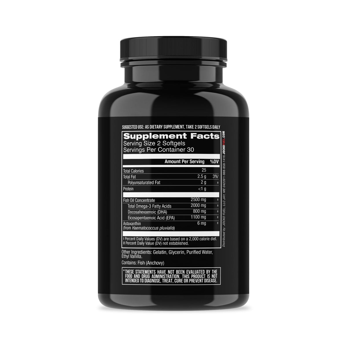 Omega 3 Fish Oil Supplement 2000mg Softgel Q9695