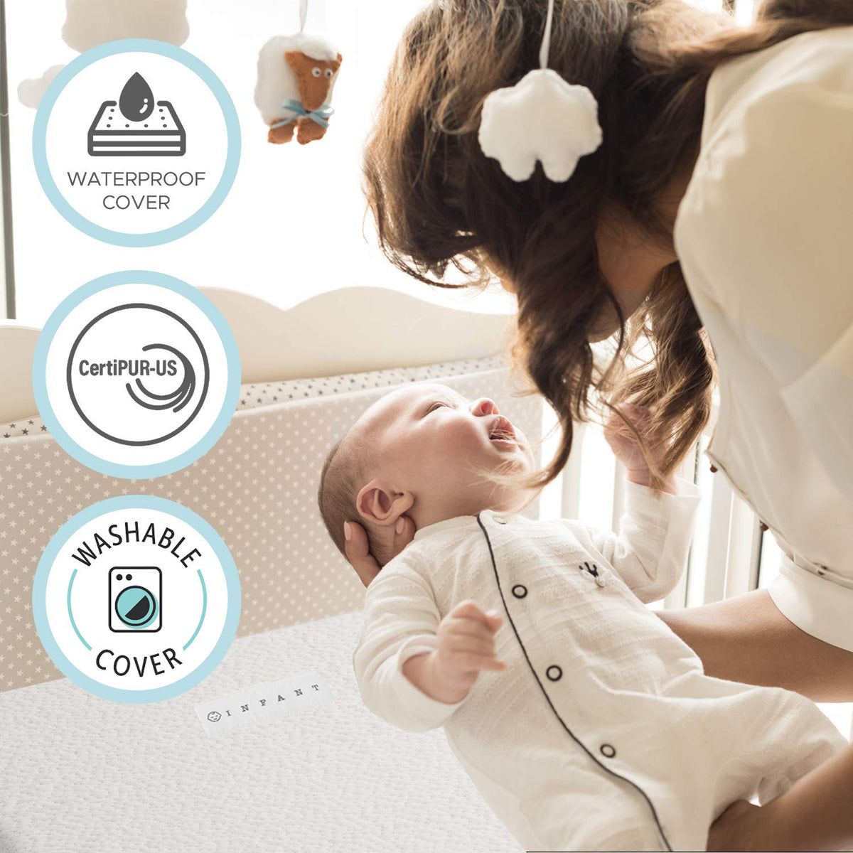 Organic Cotton Dual-Sided Crib Mattress J4569