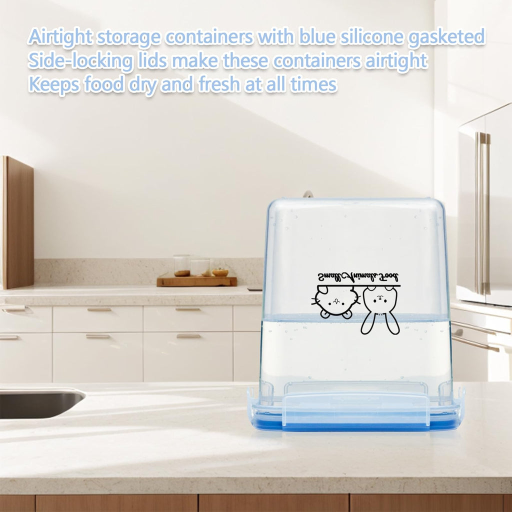 Airtight Pet Food Storage Containers with Lids, BPA Free Clear R998218