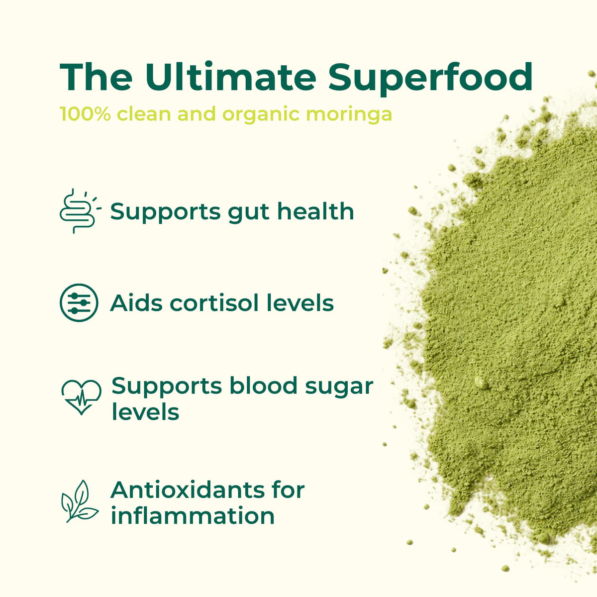 Pure Organic Moringa Leaf Capsules 60ct B847707