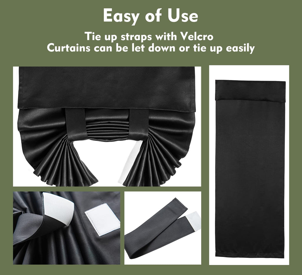 Blackout Tie Up Door Curtain 1 Panel C971